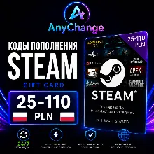 STEAM GIFT CARD 25-110 PLN [PL] | STEAM TOP-UP CODES | STEAM WALLET CODE | 24/7 AUTO