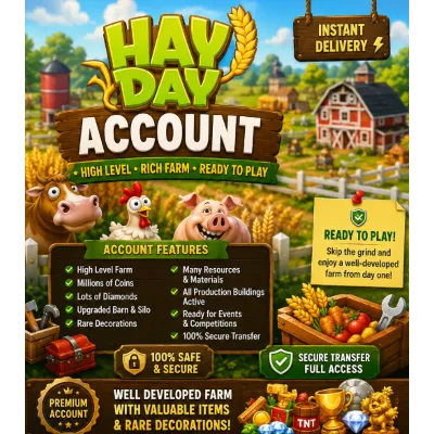 Аккаунт Hay Day | Предметы высокого уровня и редкие предметы - irongamers.ru