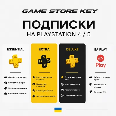 PS PLUS DELUXE EXTRA ESSENTIAL EA PLAY 1/3/12 EA PLAY Укр!