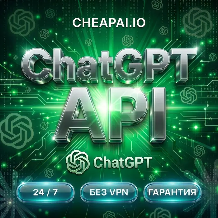 GPT-5.6 AI API · ChatGPT API ключ · GPT-5.4 · GPT-5.5 · Codex · Автовыдача