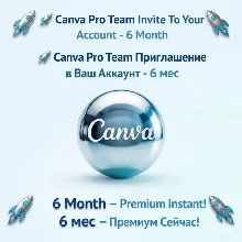 Canva Pro 6 Month | To Your Account | INSTANT ACTIVATION