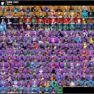 Мгновенный доступ • FN (все платформы) • 206 skins • 3400 VB• Полный доступ - irongamers.ru