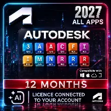 Активация Autodesk All Apps 2024–2027 на 12 месяцев