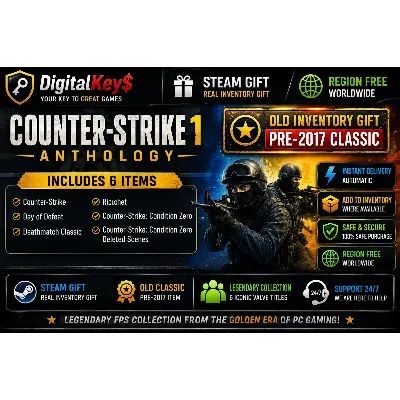 🌍 Counter-Strike 1 Anthology — ПК Steam Gift / 6 предметов