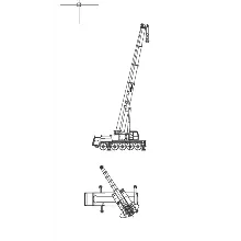 Динамически изменяемый блок стрелового крана Liebherr LTM 1100-5.1