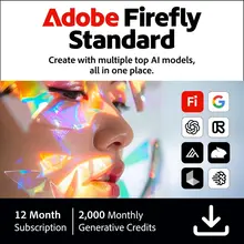 Adobe Firefly Standard | Генерация изображений и видео с помощью ИИ | 2 000 генератив