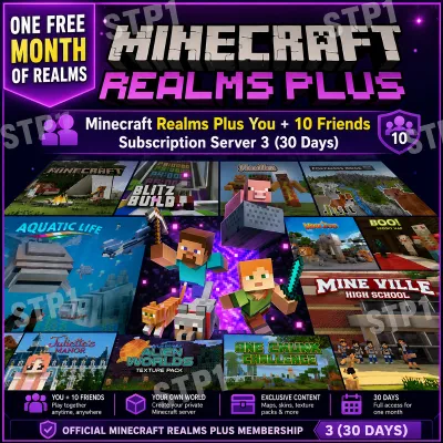 Minecraft Realms Plus Bedrock — ключ на 1 месяц / 30 дней подписки - irongamers.ru
