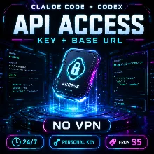 [24/7] Claude Code API — ключ + Base URL, Opus 4.8 / Sonnet 4.6, без VPN