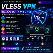 VLESS VPN ключ на 1 месяц