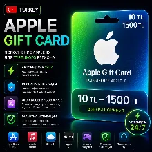 Apple Gift Card Turkey 🇹🇷 | 10–1500 TL | Моментальная выдача