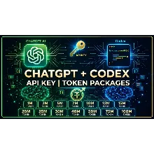 ChatGPT + Codex API Ключ От 1M до 100M Токенов