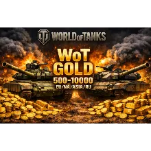 World of Tanks Gold WoT (PC) EU/NA/ASIA/RU servers 500 -15000 GOLD