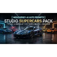Midjourney v6: Короткие Промпты [Auto] — Студийные Суперкары