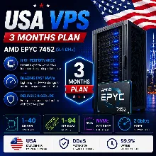 США VPS - 3 Месяца | AMD 2xEPYC 7452 | Быстрый NVMe | Порт 2 Гбит/с