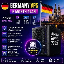 Германия VPS - 6 Месяцев | AMD EPYC 7763 | Быстрый NVMe | Порт 2 Гбит/с