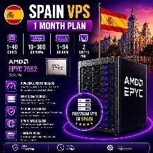 Испания VPS - 1 Месяц | AMD EPYC 7662 | Быстрый NVMe | Порт 2 Гбит/с