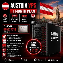 Австрия VPS - 1 Месяц | AMD EPYC 7713 | Быстрый NVMe | Порт 2 Гбит/с