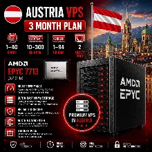 Австрия VPS - 3 Месяца | AMD EPYC 7713 | Быстрый NVMe | Порт 2 Гбит/с