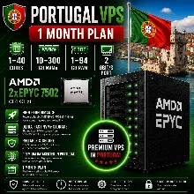 Португалия VPS - 1 Месяц | AMD 2xEPYC 7502 | Быстрый NVMe | Порт 2 Гбит/с