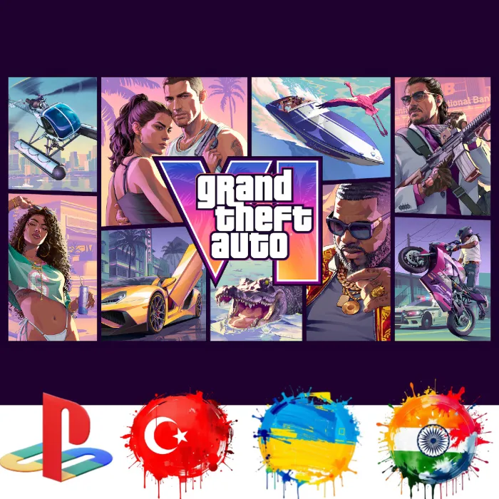 Grand Theft Auto VI GTA 6 PS5 Предзаказ · ТУРЦИЯ · УКРАИНА · ИНДИЯ · PS