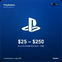 PlayStation Network (PSN) пополнение кошелька · США USD · 25–250 · Автовыдача кода 24