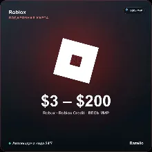 Roblox подарочная карта Global USD · 3–200 долларов · Автовыдача кода 24/7