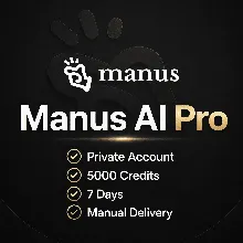 Manus AI Pro 7 Days - 4K/5K/6K Credits - Private Account