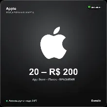 Apple Gift Card Бразилия BRL · 20–200 реалов · Автовыдача кода 24/7