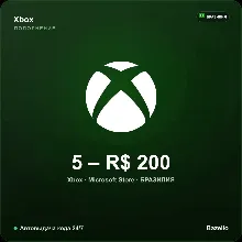 Xbox Gift Card Бразилия BRL · 5–200 реалов · Автовыдача кода 24/7