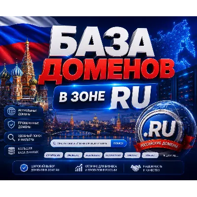 База  доменов в зоне RU -  (Октябрь 2026)
