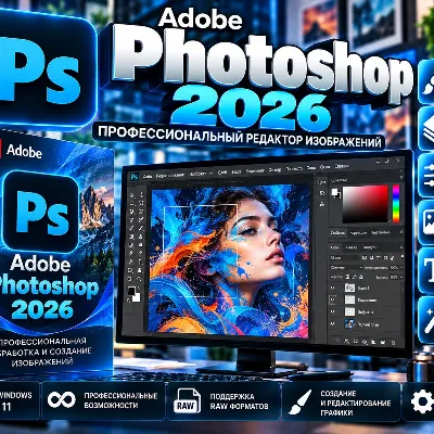 🎨 Adobe Photoshop 2026 |Новинка| Профессиональный графический редактор - irongamers.ru