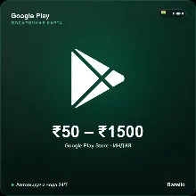 Google Play Gift Card Индия INR от 50 до 1500 рупий Автовыдача кода 24/7