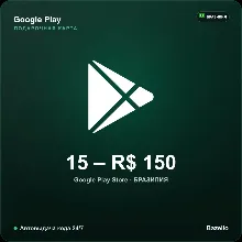 Google Play Gift Card Бразилия BRL от 15 до 150 реалов Автовыдача кода 24/7
