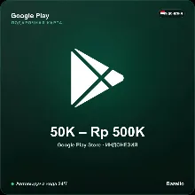 Google Play Gift Card Индонезия IDR от 50000 до 500000 рупий Автовыдача кода 24/7