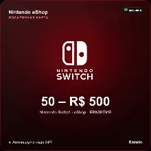 Nintendo eShop Gift Card Бразилия BRL от 50 до 500 реалов Автовыдача кода 24/7