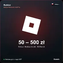 Roblox Gift Card Польша PLN от 50 до 500 злотых Робуксы Автовыдача кода 24/7