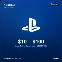 PlayStation Network PSN пополнение кошелька Аргентина USD от 10 до 100 долларов Автов