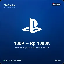 PlayStation Network PSN пополнение кошелька Индонезия IDR от 100000 до 1000000 рупий