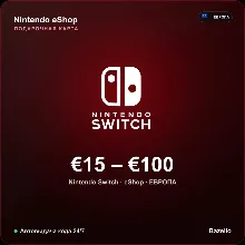 Nintendo eShop подарочная карта Европа EUR от 15 до 100 евро Автовыдача кода 24/7