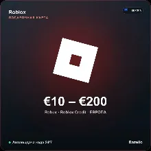 Roblox подарочная карта Европа EUR от 10 до 200 евро Автовыдача кода 24/7