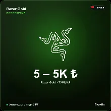 Razer Gold подарочная карта Турция TRY от 5 до 5000 лир Автовыдача кода 24/7