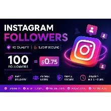 Подписчики в Instagram | Высокое качество | Незначительное снижение | 100 Followers