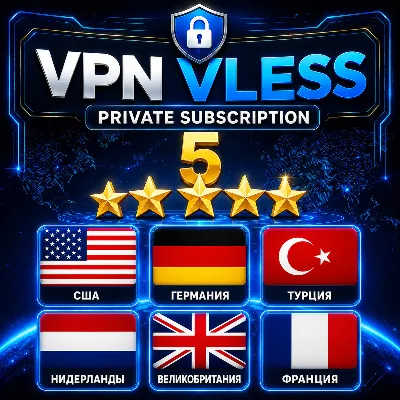 Личный VPN VLESS | Happ v2Ray Hiddify | США ГЕРМАНИЯ ТУРЦИЯ Нидерланды Великобритания - irongamers.ru