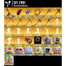Мгновенный доступ • FN (все платформы) • 221 skins • Gold Midas • Полный доступ