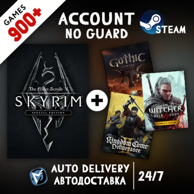 The Elder Scrolls V: Skyrim Special Edition + 900 ИГР STEAM АККАУНТ - irongamers.ru