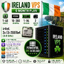 Ирландия VPS - 6 Месяцев | AMD EPYC 7713 | Быстрый NVMe | Порт 2 Гбит/с