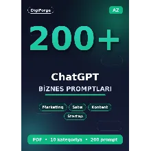 200+ ChatGPT Biznes Promptu | Marketinq, Satis, Kontent | PDF