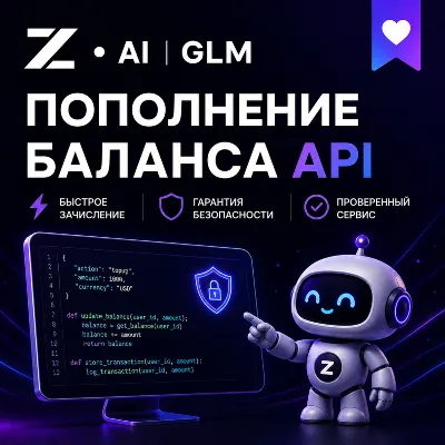 GLM | Z.ai | Пополнение баланса API на вашем аккаунте - irongamers.ru