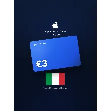 Apple Gift Card 3 EUR — Италия, доставка до 5 мин