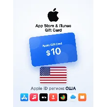 Apple Gift Card 10 USD — Соединённые Штаты, доставка до 5 мин